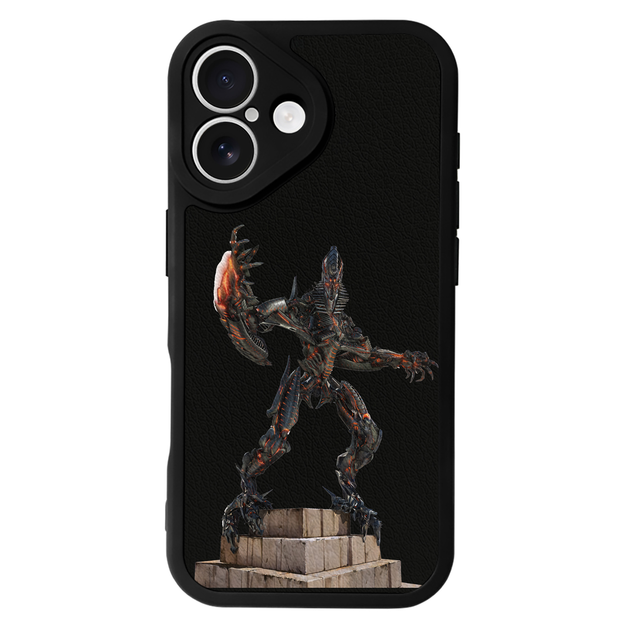 （画像用） Transformers トランスフォーマー 【iPhone 16シリーズ対応】シリコンスマホケース（レザー調） 材質：シリコン